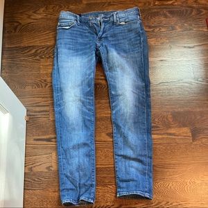 Light Blue Rustin Athletic Slim Abercrombie Jeans